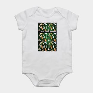 Laugh Drink Repeat Baby Bodysuit